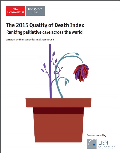 エコノミスト「2015 QOD(Quality of Death 死の質)指数」