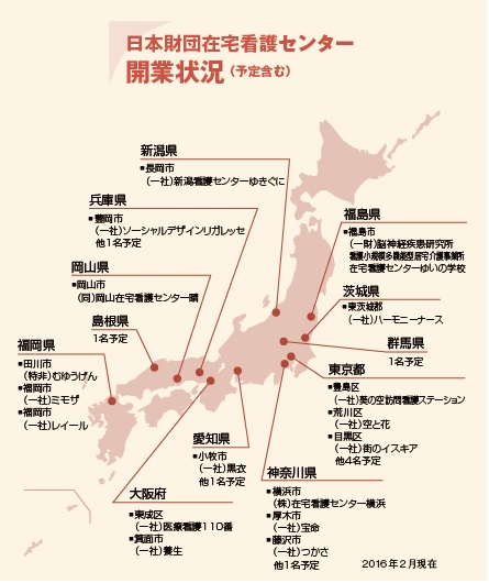 高齢社会と日本財団在宅看護センターネットワーク